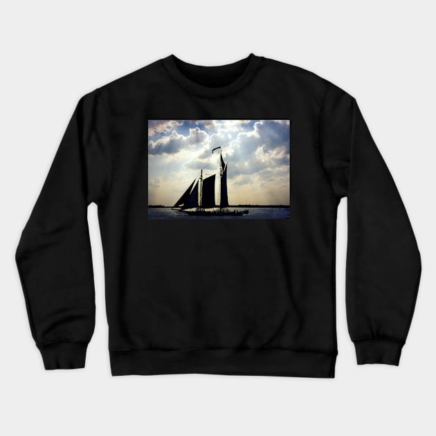 Schooner, New York Crewneck Sweatshirt by rozmcq